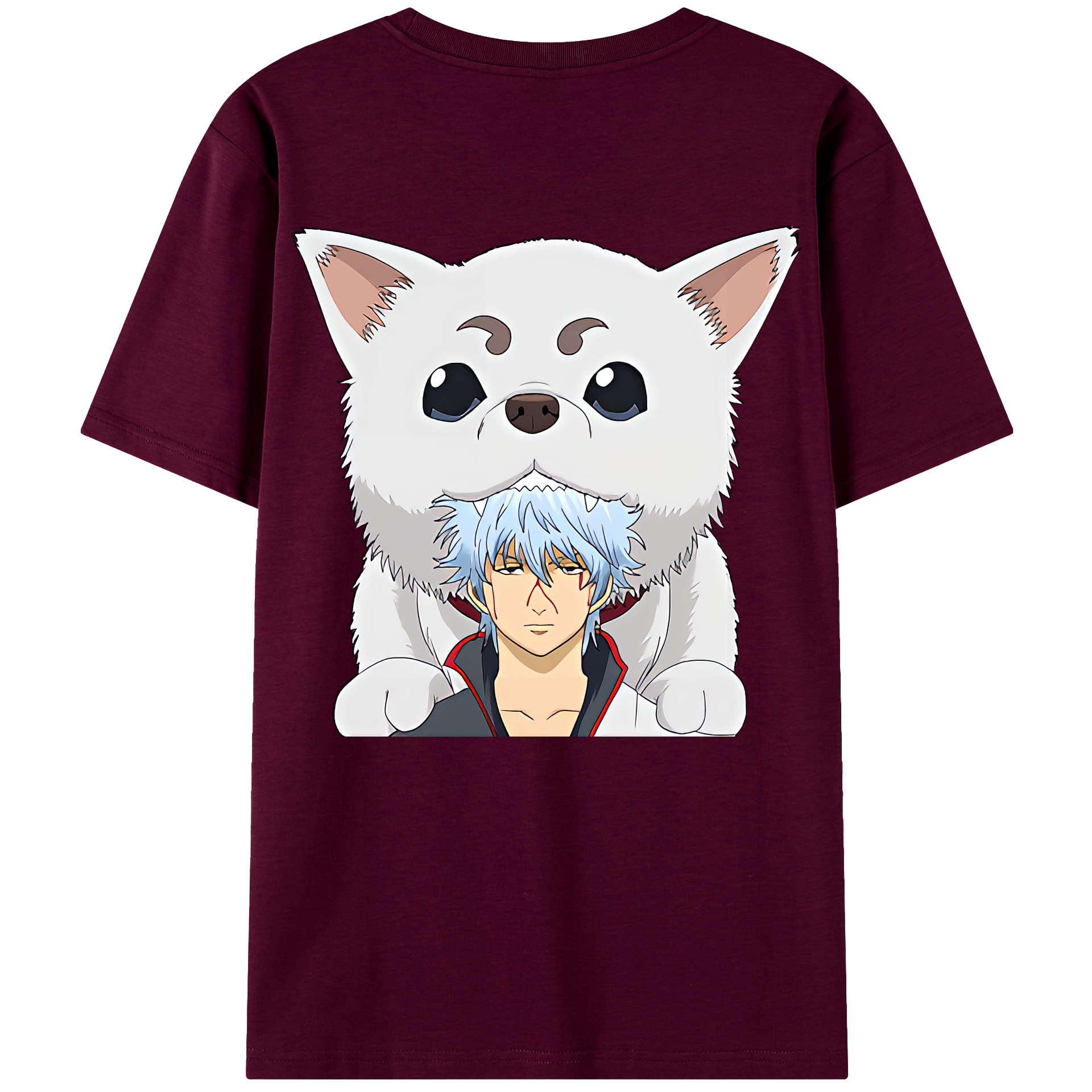 （画像用） ぎんたま 坂田銀時（さかたぎんとき） 神楽 志村新八（しむら しんぱち） GINTAMA Sakata Gintoki Kagura Shimura Shinpachi レディース半袖Tシャツ(バックプリント)